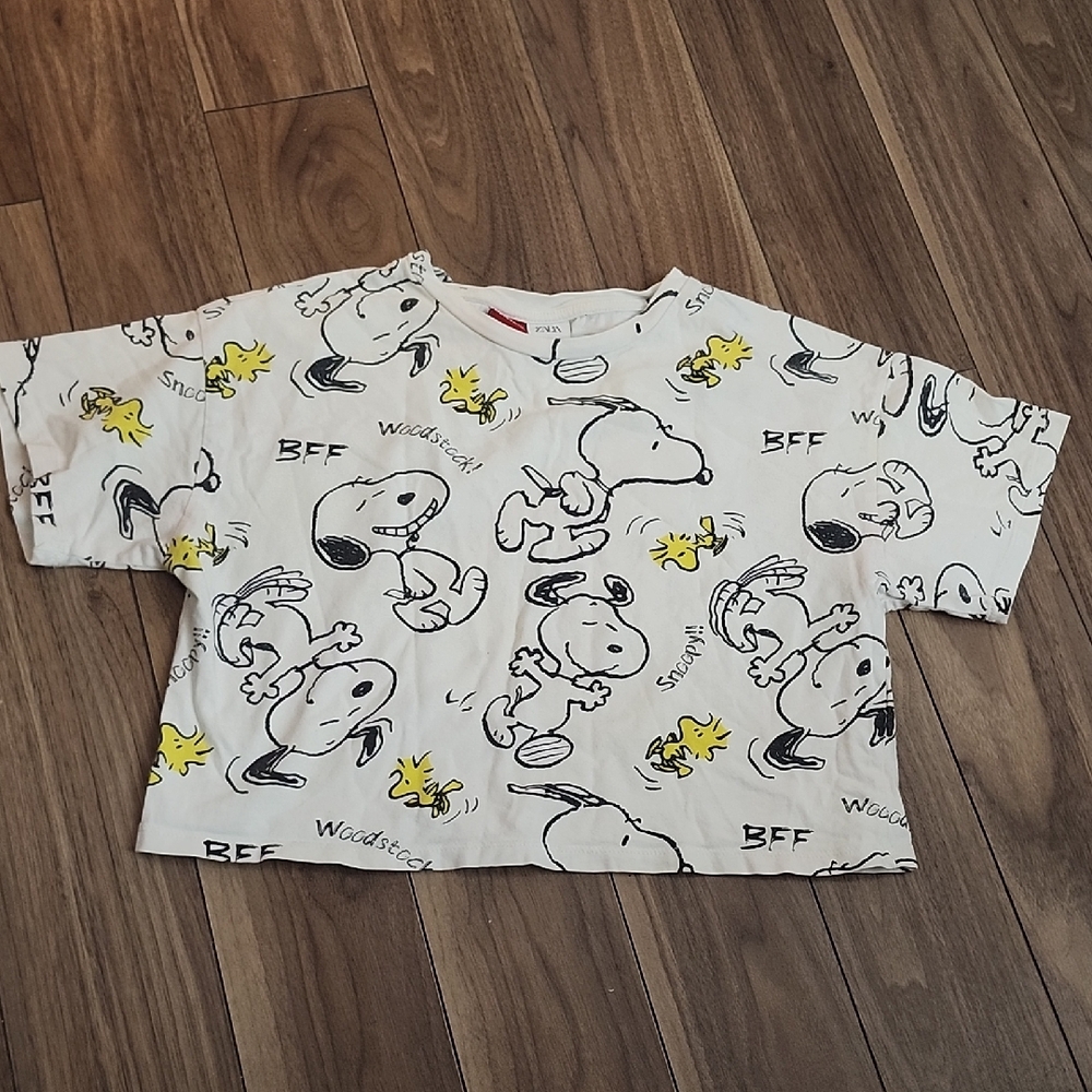 🔥3/$24. Snoopy Kids White Graphic T-Shirt
